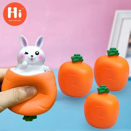 

Мини-кукла-морковка, мягкая, милая, игрушка-непоседа, сжимающий кролик, антистрессовый подарок для ребенка