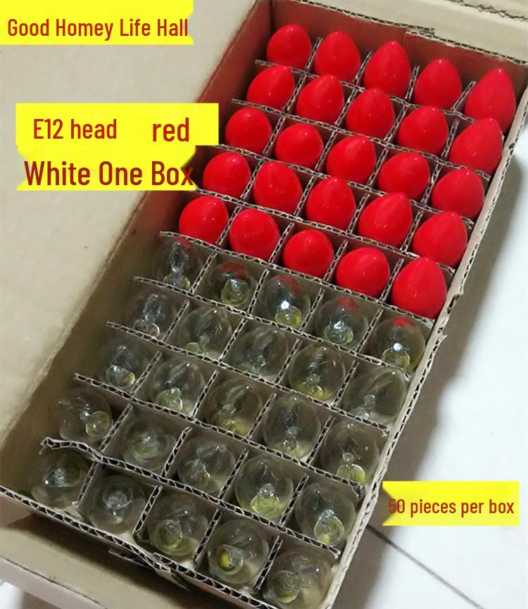 Buddha LED Bulbs: E12/E14 Small Red Grandparent Lamp, E27 Everlasting Lotus Niche Altar