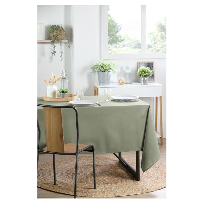 Nappe en polyester Essentiel 145 x 200 cm sauge