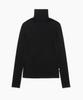 TTUDEMENT Basic Roll-Neck Pullover Black