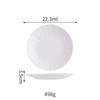 abay Minimalist White Ceramic Rice Bowl Set