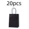 Candy Colorful Shopping Bags 10PCS Kraft Paper Gift Candy Bag Colored Hand-held Paper Bags Wedding Party Decoration Gift