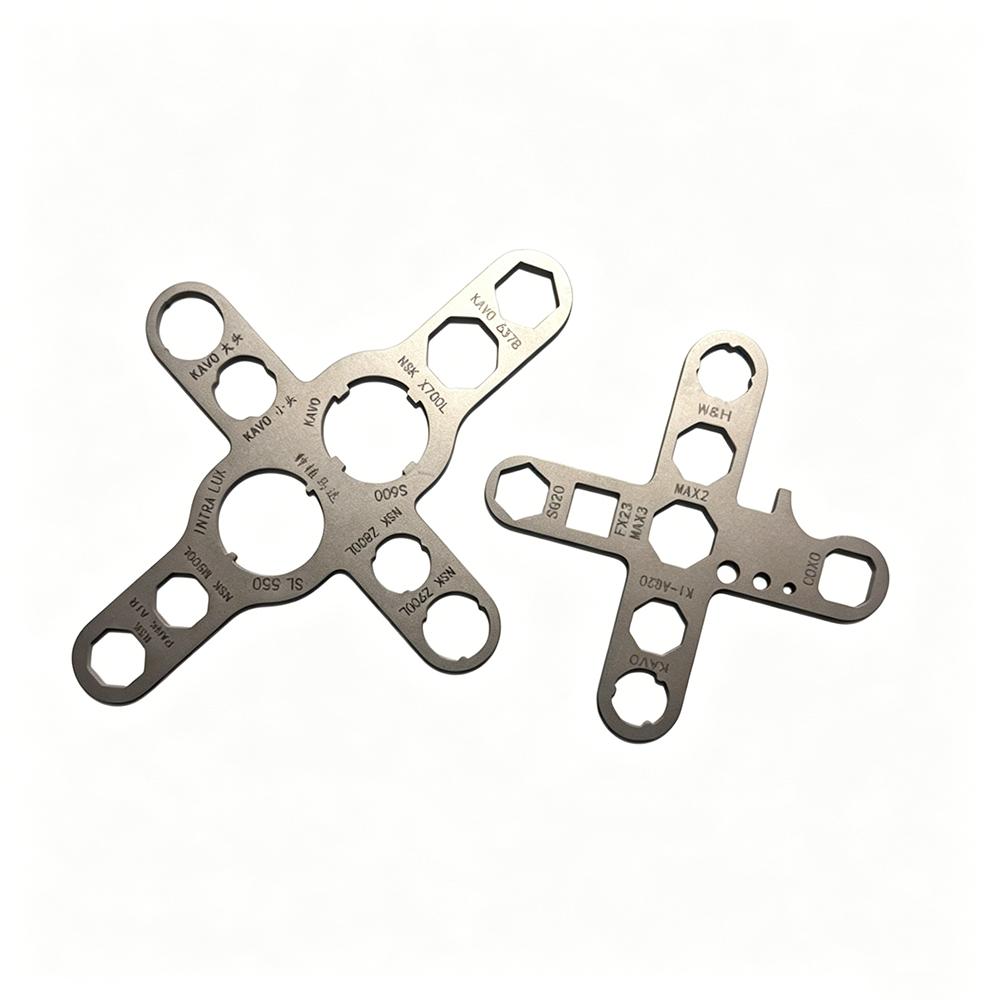 Dental High-Speed Turbine Back Cover Removal Wrench Multi-Functional Maintenance Implant Motor Wrench Tool