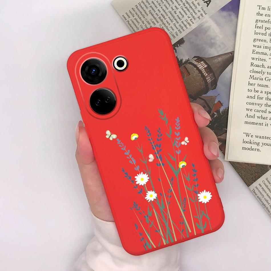 For Tecno Camon 20 Pro 4G 5G Phone Cases Cute Design Matte Silicone Shockproof Black Cover For Tecno Camon20 20Pro Bumper Capa