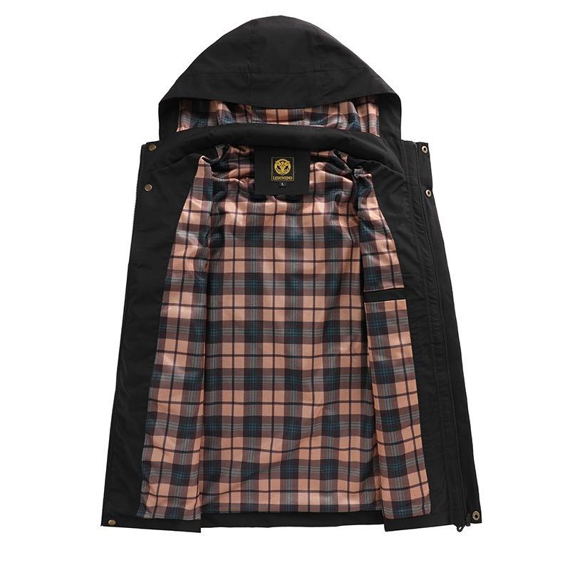 Men's Casual Jacket Parker Coat Autumn/Winter Hooded Jacket Shirt Men's Jacket Outdoor Jacket