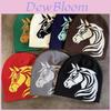 Horse Year Pony Knit Hat With Warmth And Adjustable Fit For Street Style And Casual Wear
