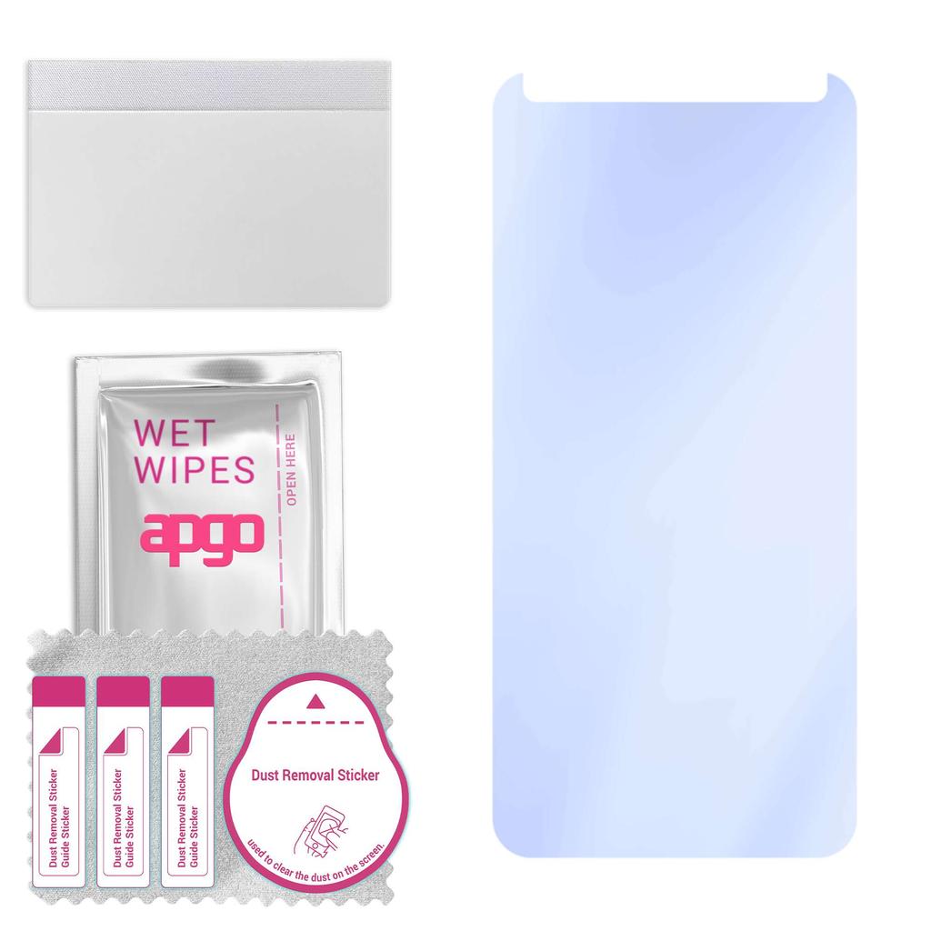 apgo Ultra-Clear 9H Hybrid protective glass compatible with LG K20 (2019), flexible nano glass, great replacement for tempered glass, scratch-resistan