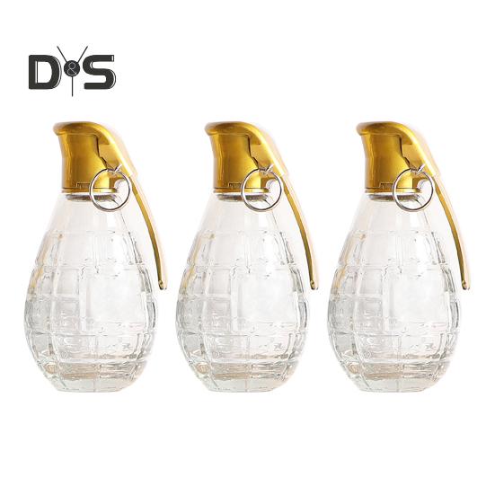 120 ml Whisky-Karaffe, kleine Whiskyflasche aus Glas für Bourbon, Brandy, Likör, Rum, klares Trinkgeschenk für Mann, Vater, Ehemann