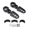 Universal Front Footrests Foot Pegs Fit for Motorcycle with 1.25" Bars