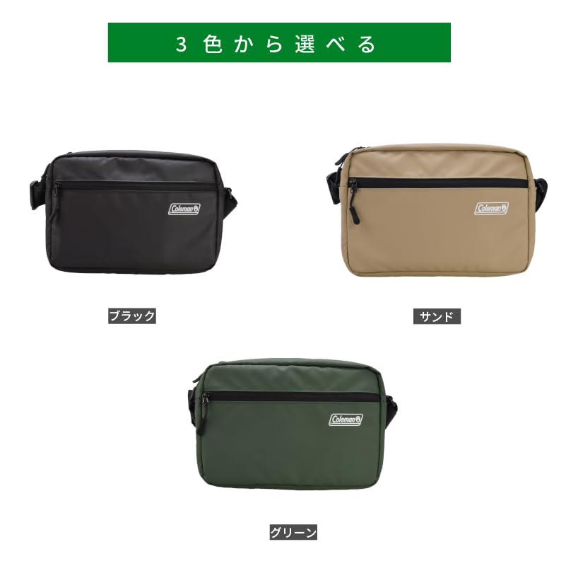 Etsumi Coleman Camera Bag Coleman Mini Shoulder Bag 2 Green [Etsumi] & 3.6L [Back Pocket, Dividers] VCO-8767