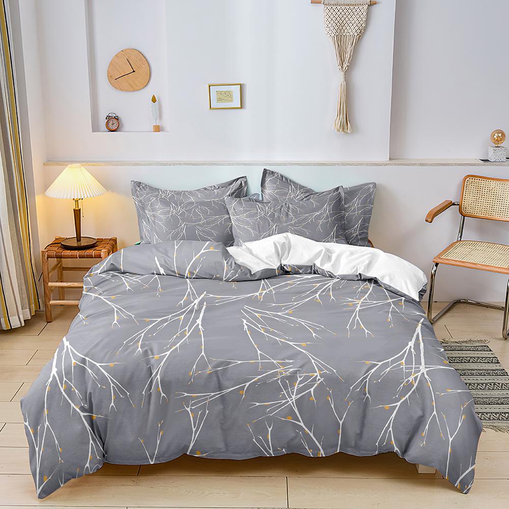Kit 3D Digital Printing Three-Piece Set, Quilt Cover, Bed Sheet, Pillowcase