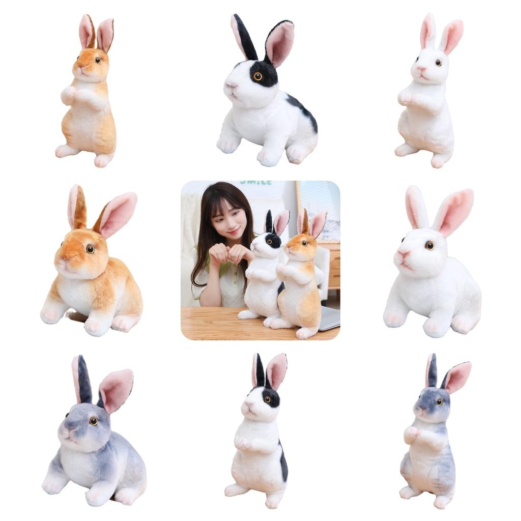 Cute Rabbit Plush Toy Decoration Props Standing Pose Wholesale