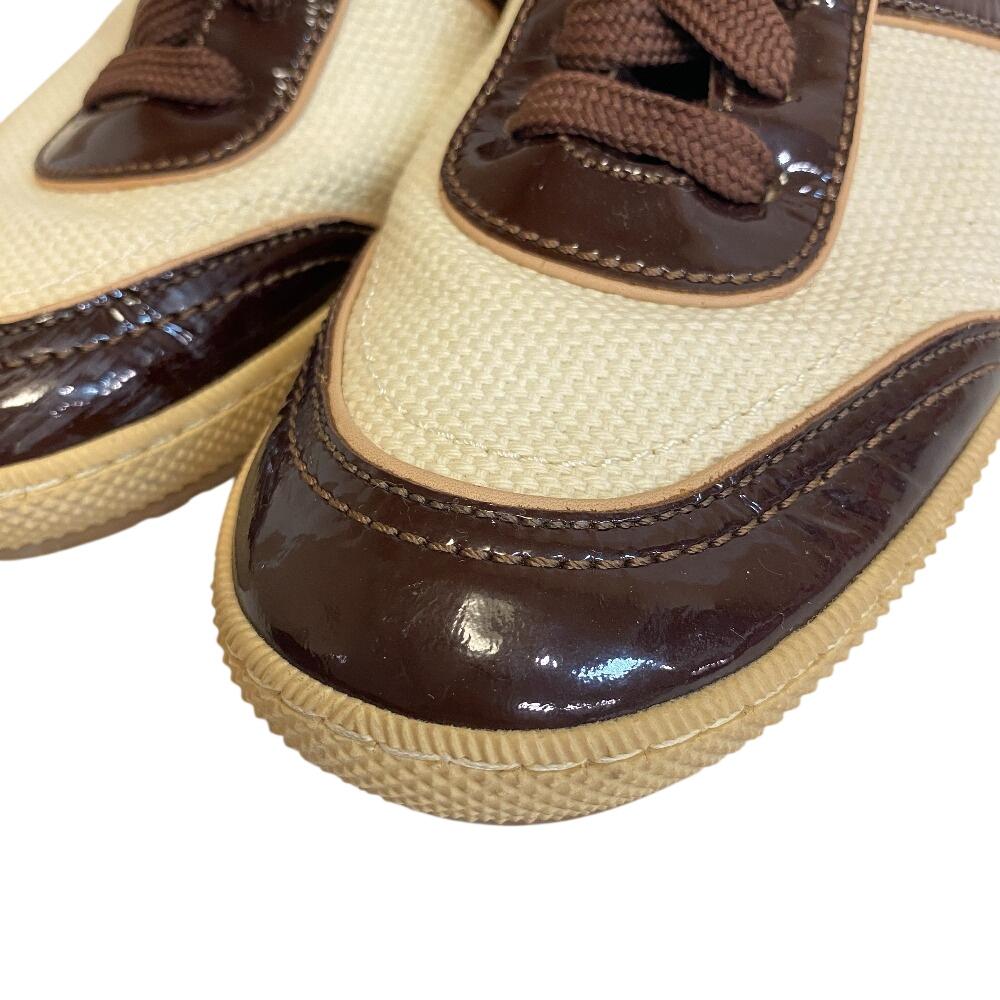 Louis Vuitton Patent Leather Sneakers Brown Patent Leather Women Used