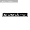 Car Quattro Front Grille Four-Wheel Drive Logo Styling for Audi A4 A4L 2020 2021 2022 2023 Rear Fender Stickers Auto Accessories