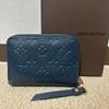 Used [Louis Vuitton] Monogram Empreinte Line Wallet (Navy)