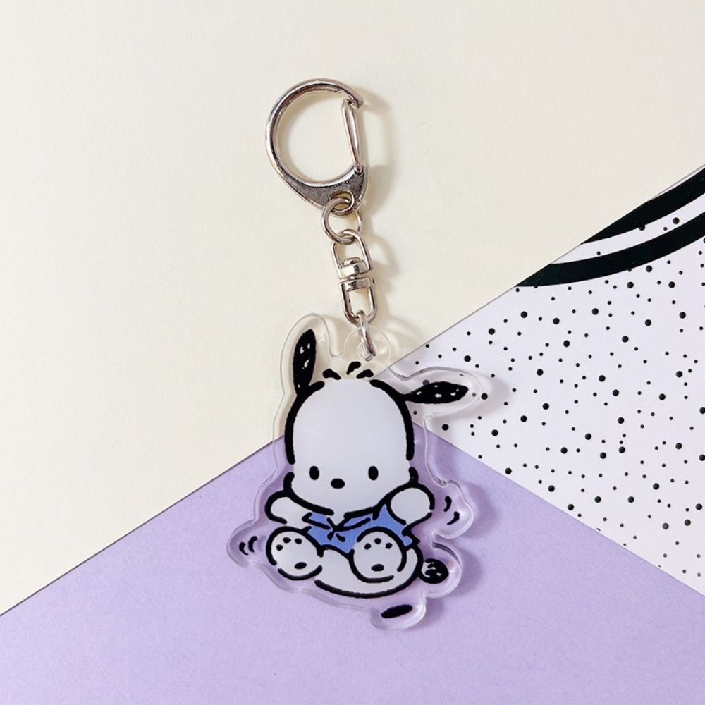

Large-capacity Pen Bag Shark/Pochacco Stationery Organizer Stationery Bag School Office Keychain-B
