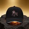 Black Floral Women'S Hat Unisex Printed Baseball Cap Sandwich Duck Tongue Hat Sports Cap Suitable for Daily Work And Travel - an