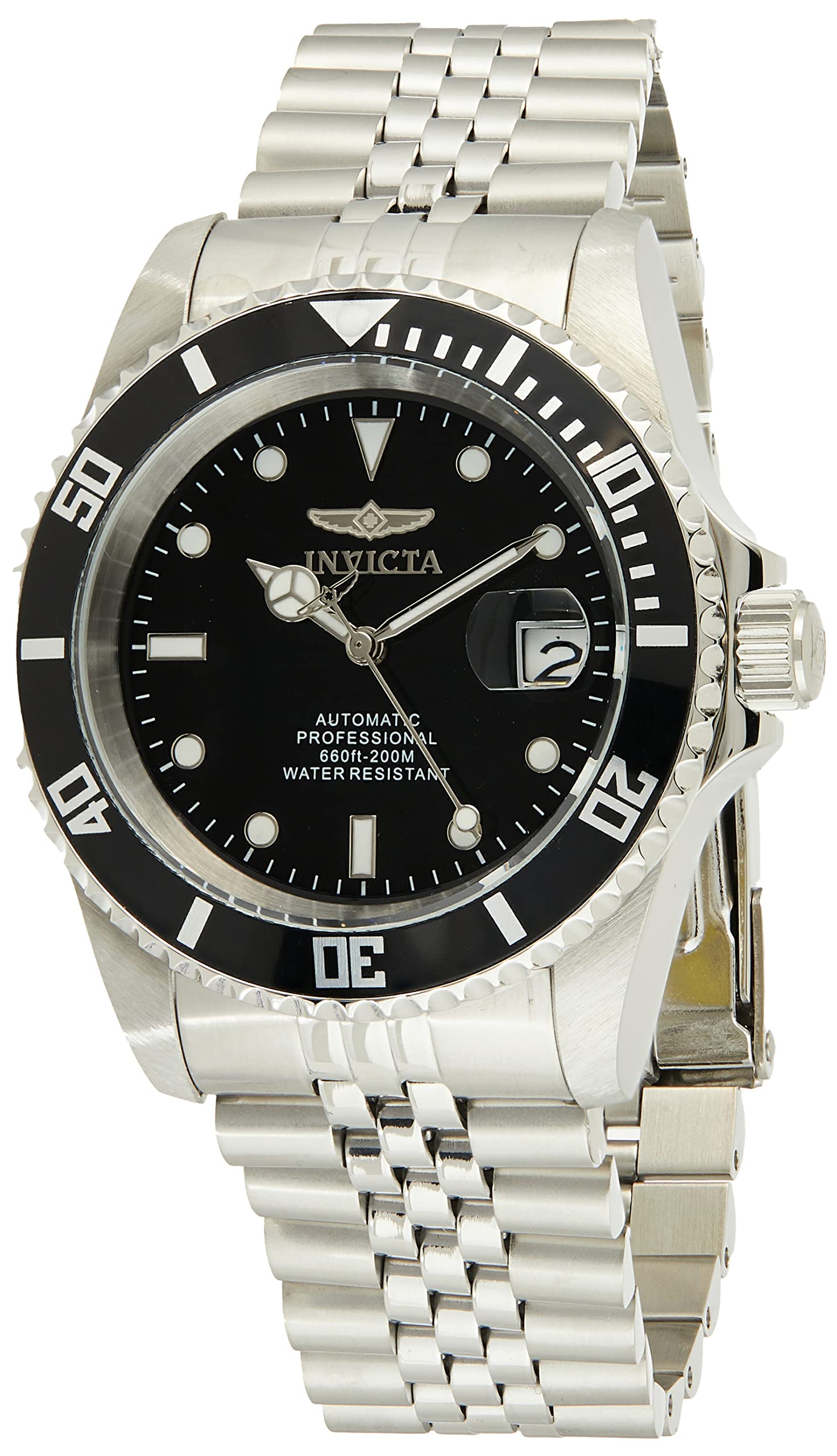 

Invicta Мужские часы 29178 Pro Diver Automatic с тремя стрелками и черным циферблатом