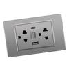 Thailand Type Electrical Wall Receptacle Outlet Space Saving USB Type C Wall  r Outlet for Home