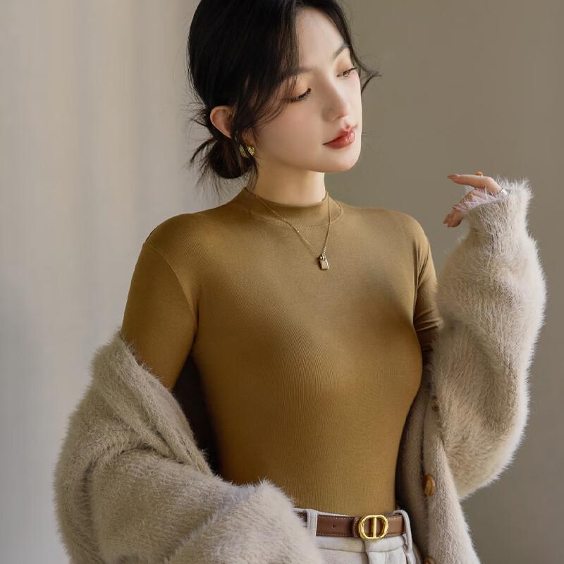 LANGSHA Women's Thin Long-Sleeve Thermal Baselayer T-Shirt