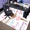 1PC Custom Name Little Ballerinas" Theme Floor Mat Ideal for Living Room, Game Rooms, Office, Bedroom Floor Mat Playful Design