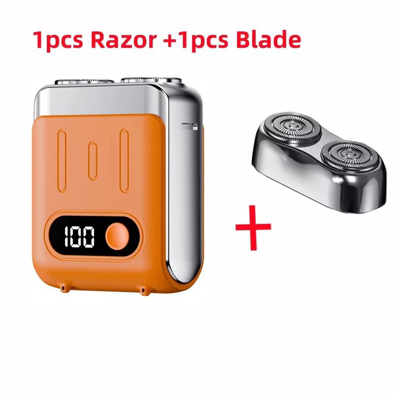 Xiaomi 2025 Mini Electric Smart Shaver Dual Blade Household Car Shaver Digital Display Rechargeable Shaver Powerful Beard Trimmer Tool