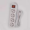 2/3/5Meters Cord EU Power Strip with ON/OFF Switch Flat Adapter Portable Extension Socket  Russia