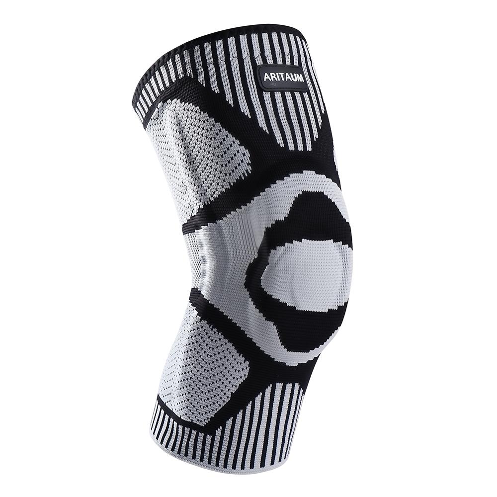 

1 Pack Of Professional Grade Sports Knee Pads Knee Pads Meniscus Silicone Spring Ergonomic Support Running Fitness Basketball Tennis Badminton XL сірий