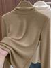 Women's Retro Velvet Turtleneck: Thickened Petite Korean Style Long Sleeve for Autumn/Winter 2026