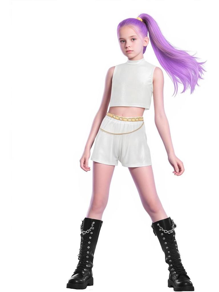 Completo 2025 Cacciatore di Demoni Squadra di Streghe per Ragazze - Set Coordinato Stile Pop Star Stampa 3D