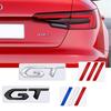 Car Accessories Metal GT Grille Emblem Rear Trunk Body Badge Sticker For Peugeot Decorative Strips 208 508 308 5008 2008 3008