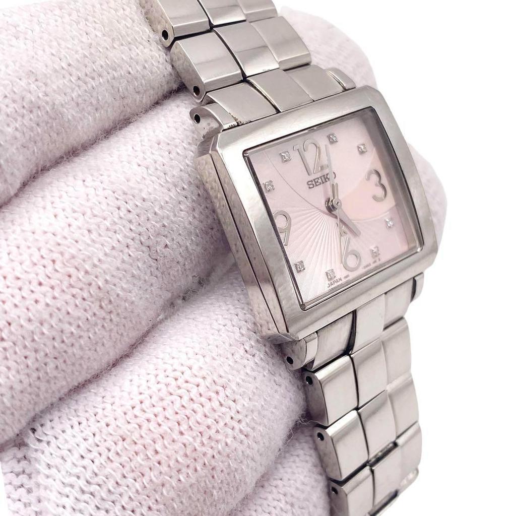 [USED] SEIKO Lucia Silver 8P Diamond Women's Watch 935