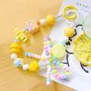 Elegant Plastic Beaded Keychain Pendant Mobile Phone Chain Straps Fashion Cellphone Rope Women Telephone Lanyard Jewelry