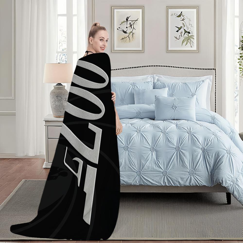 Coperta Speciale J-James B-Bonds Agente Sospense Viaggio e Regalo Comfort Morbido Peluche Adatto per Divano Soggiorno Ufficio Camera da Letto