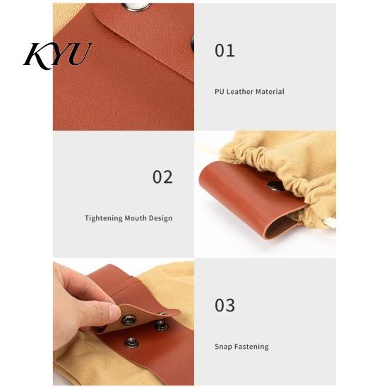 Hands Free Picking Sack Collapsible Foraging Bag with Belt, Canvas And PU Leather Waist Fruit Pouch, Adjustable for Fruits Vegetables Gardening