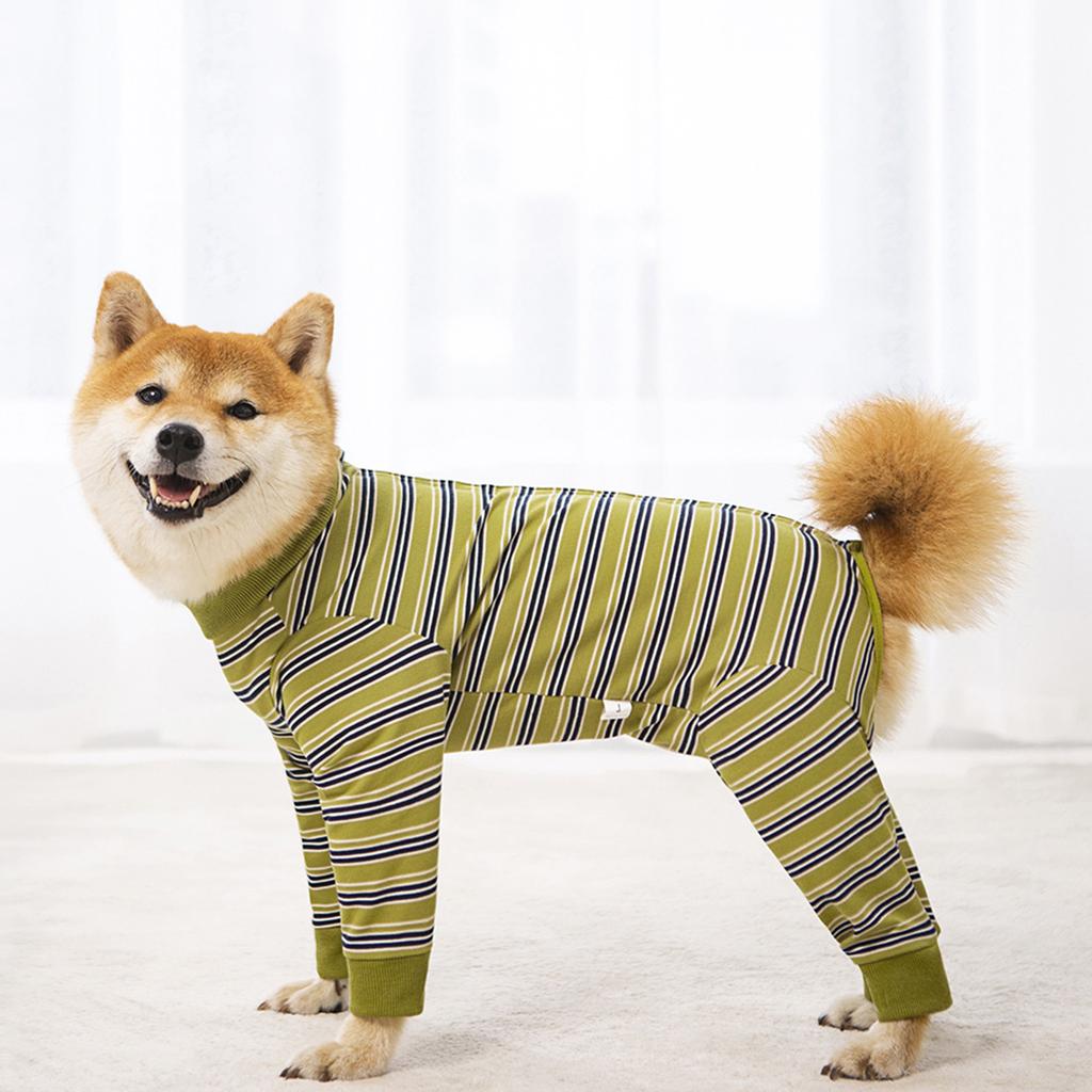 Warm Long Sleeve Pet Outfit Pet Surgical Bodysuit Pet Softable Polyester Coat for Small to Media Breeds