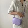 Candy Color Women's Saddle Shoulder Bag Casual Portable Female Small Clutch Handbags Sweet Fashi Ladies Purse Crossbody Bags