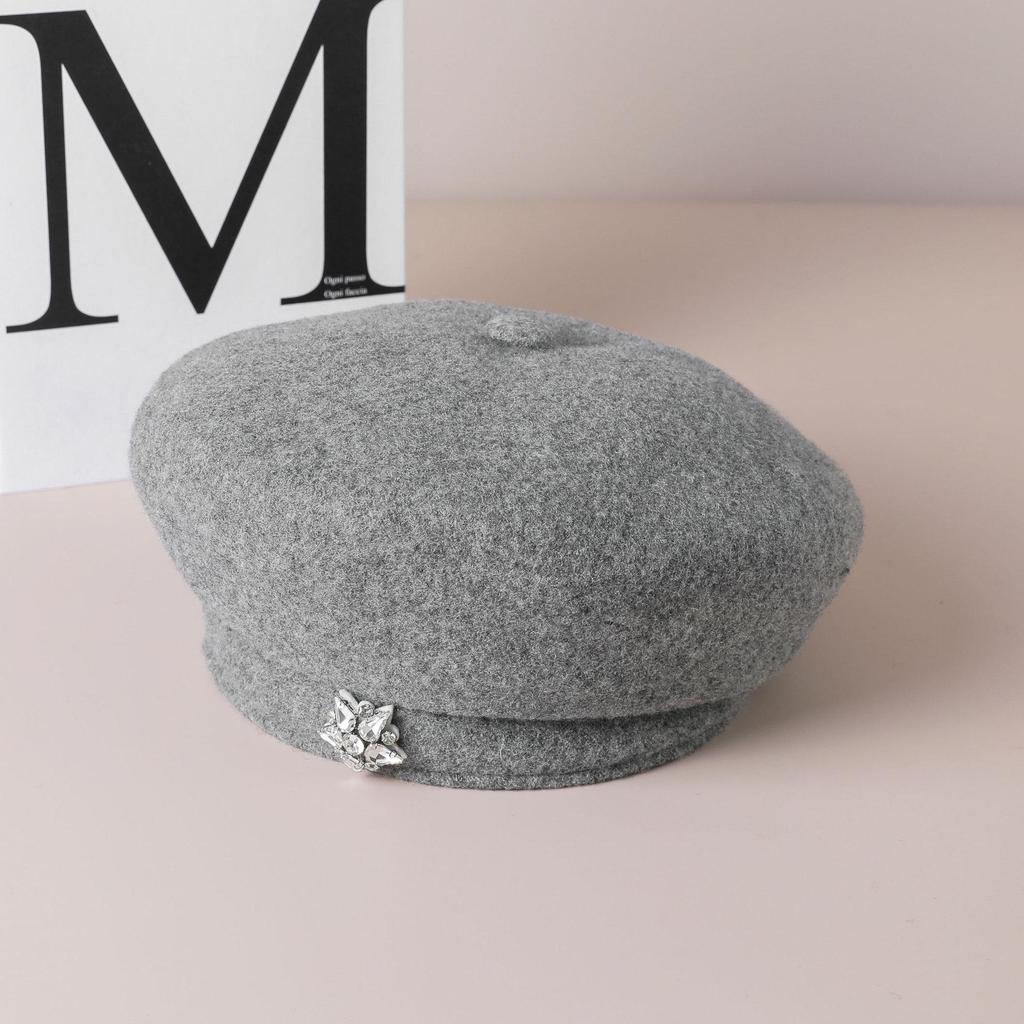 Japanese Retro Woolen Beret - Autumn/Winter Fashionable, Versatile, Face-Slimming Hat for Women