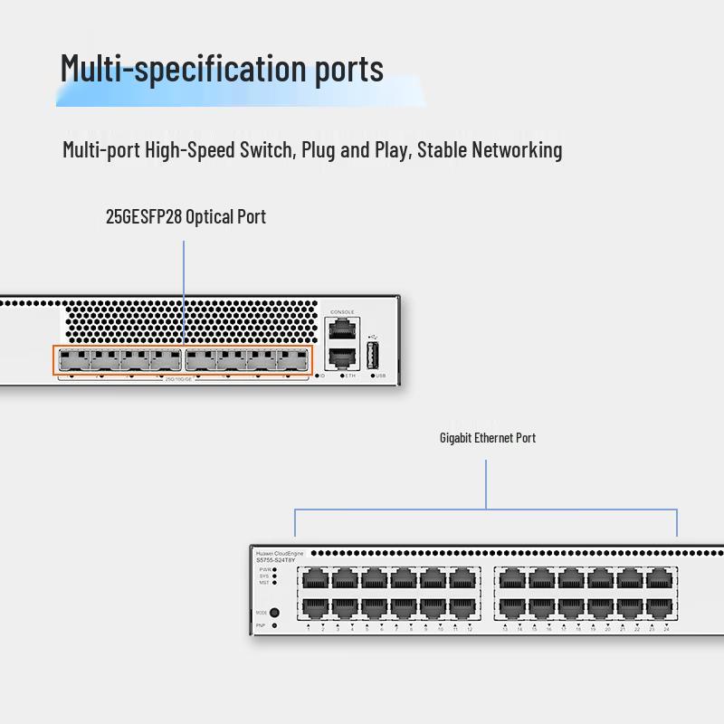 Huawei S5755-S24T8Y Network Switch