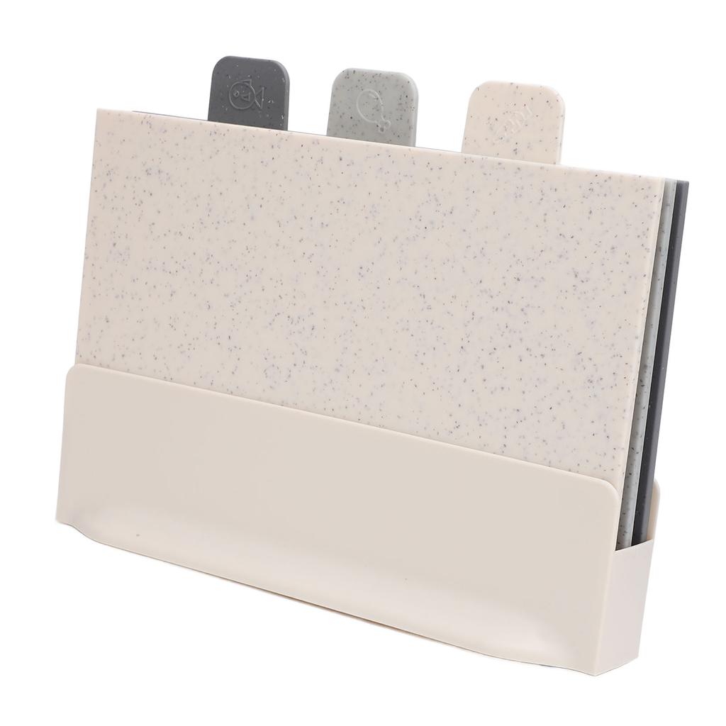 3pcs Cutting Board Smoothly Plastic Chopping Board Portable Multifunctional Vegetable Fruit Cutting