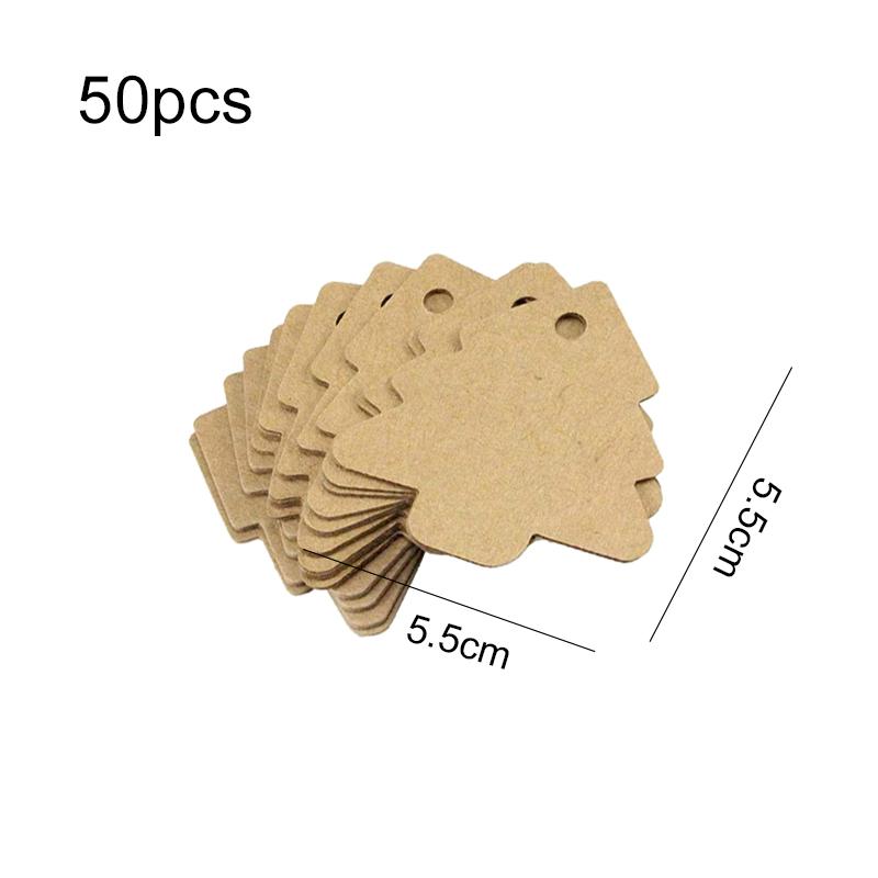 50/100 pcs Kraft Paper Tags Heart Kraft Paper Gift Tags for Gifts Arts and Crafts Wedding Thanksgiving Christmas Birthday Party