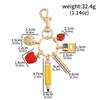 Fashionable Irregular Shape Dice Billiard Bag Pendant Metal Keychain - Hot Selling