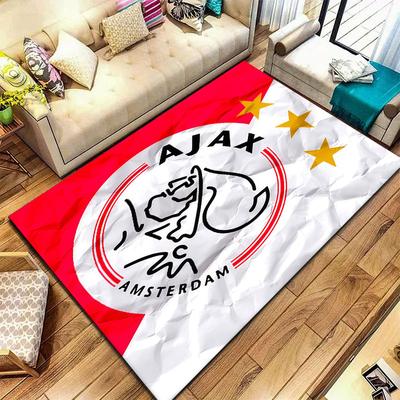 Alfombra AFC Ajax para Sala de Estar, Dormitorio, Decoración de Sofá del Hogar, Alfombrilla Antideslizante para Jugar Niños