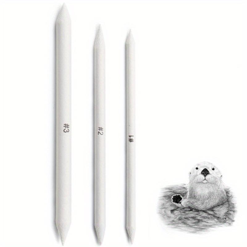 8PCS Sketch Drawing Kit Blending Stump Sticks Drawing Paper Sandpaper & Eraser