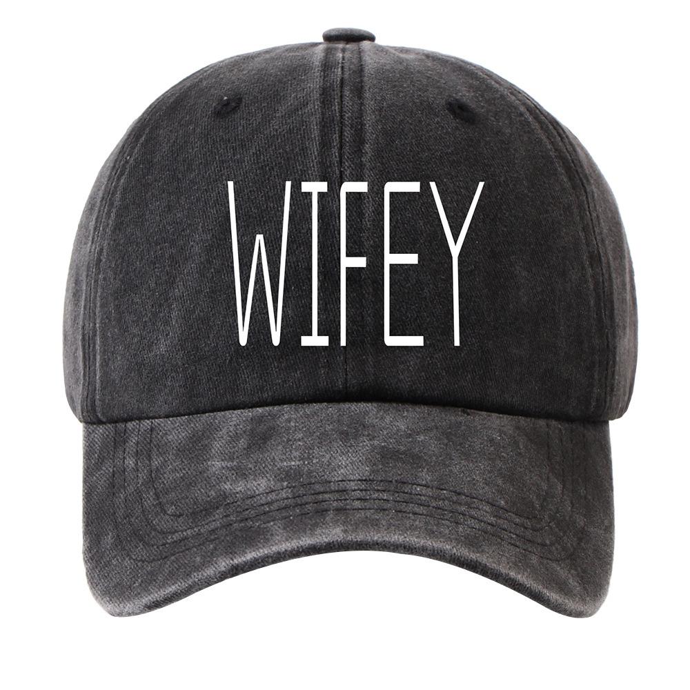 Fashion Letter Labeling Washed Old Cap Men and Women Street Play Sunscreen Four Seasons Baseball Cap