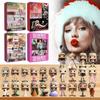 Weihnachts-Countdown 24 Tage Acryl-Adventskalender mit versteckten Blind Boxes für Weihnachtsgeschenke
