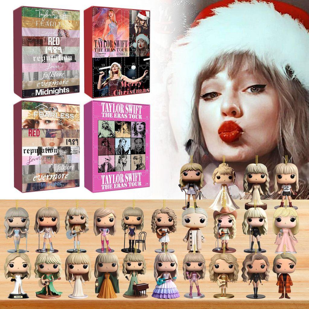 Weihnachts-Countdown 24 Tage Acryl-Adventskalender mit versteckten Blind Boxes für Weihnachtsgeschenke
