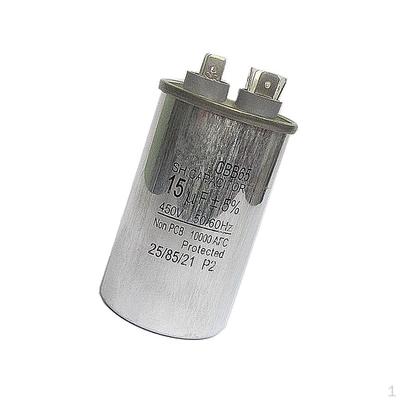 CBB65 Motor Run Capacitor Round 15 Uf MFD 450 Volt VAC