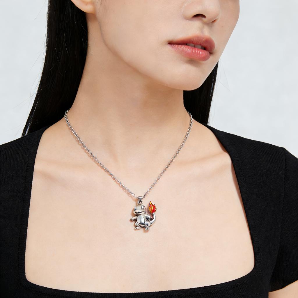 kawaii anime monster Bulbasaur, Charmander, Gengar alloy pendant necklace