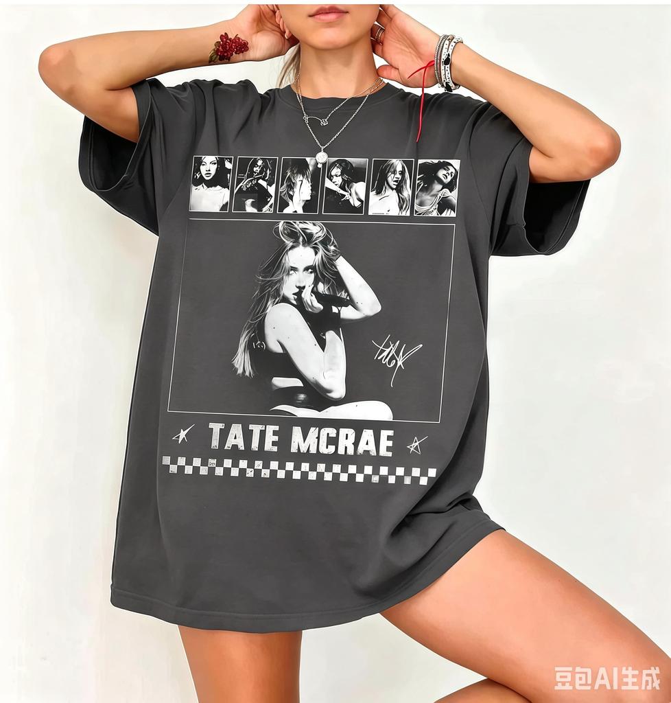 Tate McRae Miss Possessive Tour Shirt Think Later Concert Tee 2026 Summer New Unisex Unisex Fashion Cotton Tshirt Street Wear Y2K